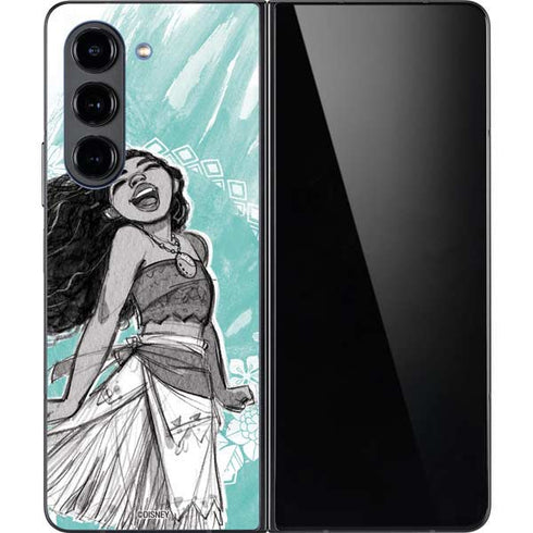 Disney Moana Singing Galaxy Z Fold5 5G Skin